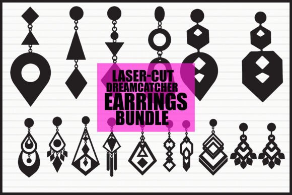 Download Laser Cut Geometric Earrings - Geometric Collection