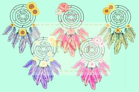 Download Dreamcatcher Png Boho Flower Feathers - Dreamcatcher png Collection