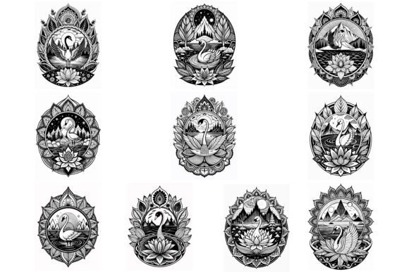 Download Swan Mandala Coloring Page for Adults - Mandala coloring page Collection