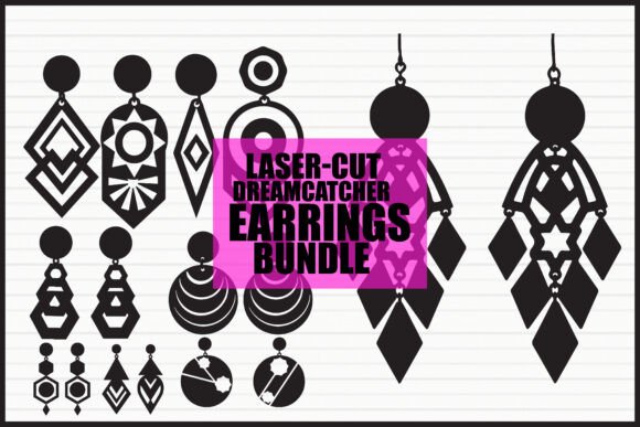 Download Laser Cut Geometric Earrings - Geometric Collection