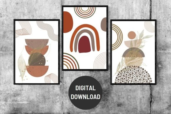 Download Minimalist Abstract Boho Wall Art Prints - Boho wall art Collection