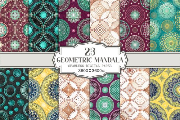 Download Geometric Mandala Seamless Pattern - Geometric Collection