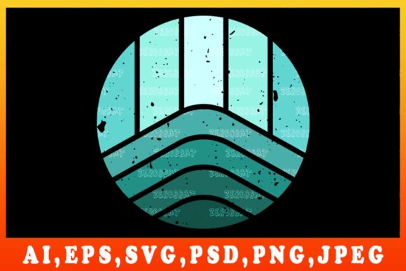 Download Sunset Circle Design Graphic Art POD - Graphic Collection