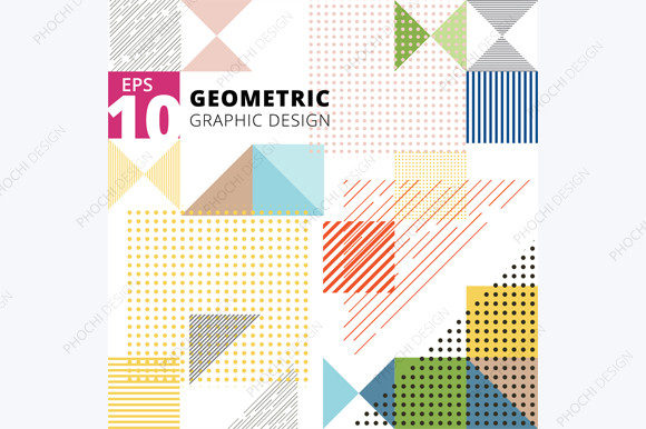 Download Abstract Multicolor Geometric Pattern - Geometric Collection