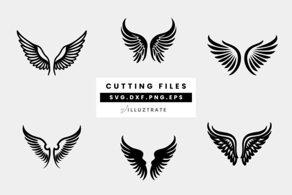 Download Angel Wings SVG Cut Files | Heart - Svg cut files Collection